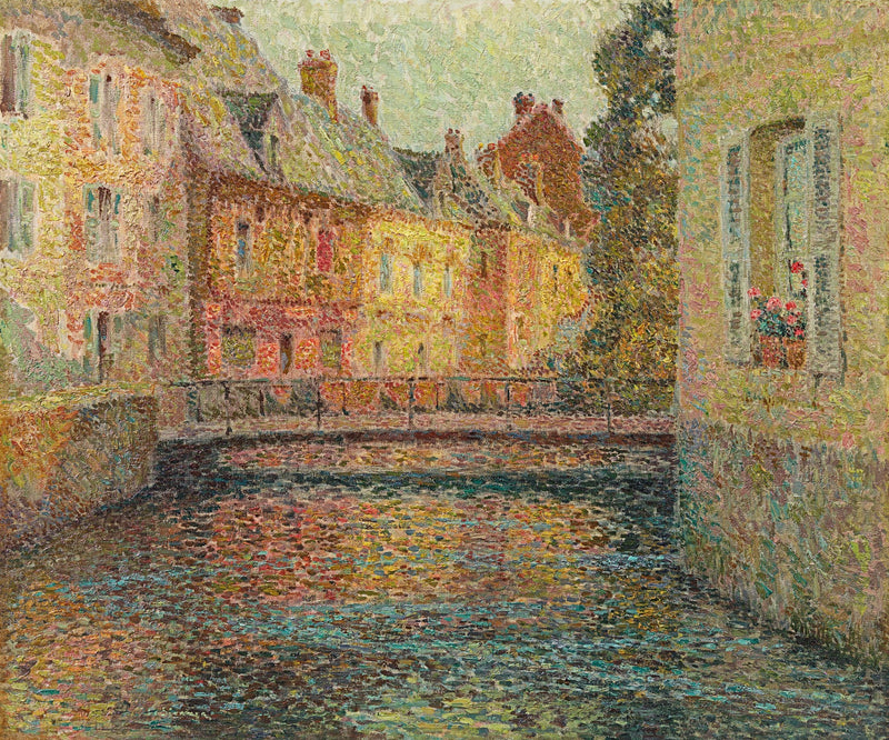 Kanal, Güneş, Gisors - Henri Le Sidaner
