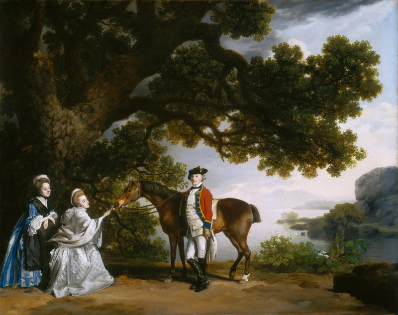 Kaptan Samuel Sharpe Pocklington ve eşi Pleasance ve belki kız kardeşi Frances - George Stubbs