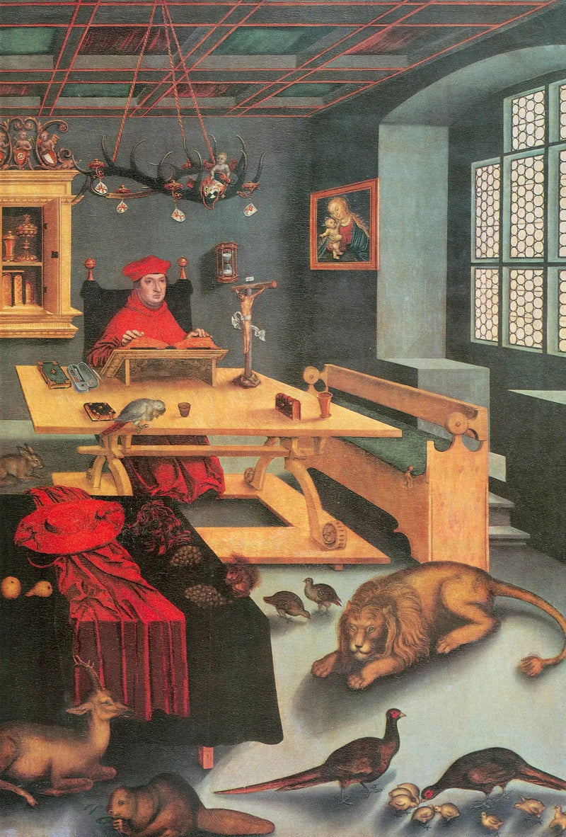 Albrecht Kardinal Brandenburg Saint Jerome Rolünde - Lucas Cranach the Elder