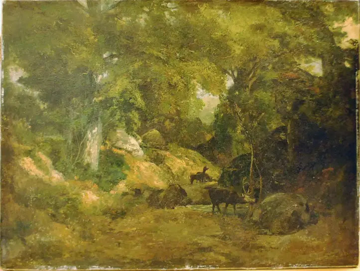 Ormanda Geyik - Gustave Courbet