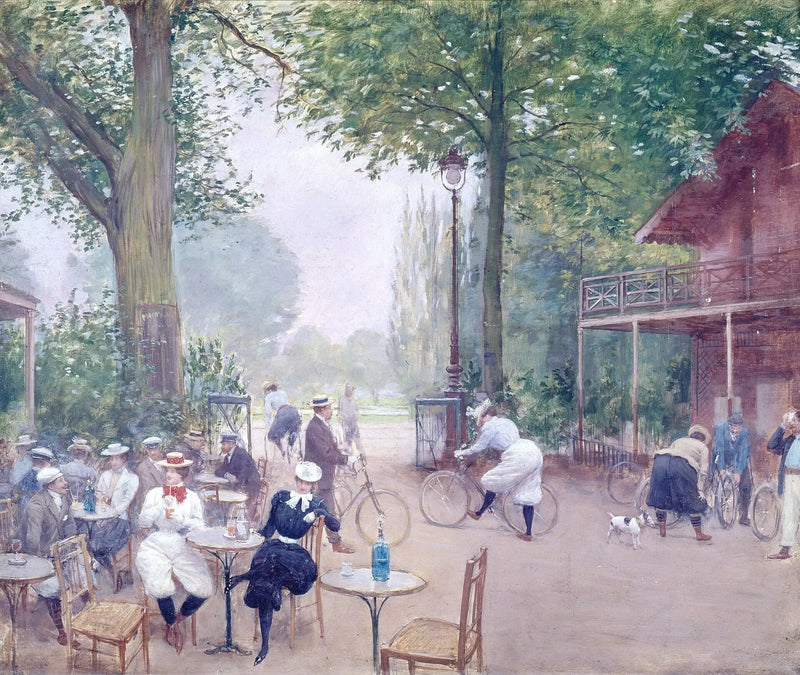 Boulogne Ormanı'nda Döngü Ahşap Kır evi - Jean Béraud