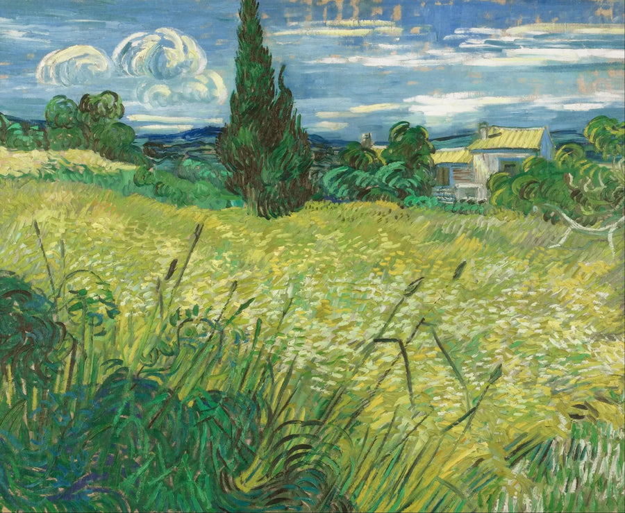 Yeşil Buğday Tarlası ve Servi - Vincent van Gogh