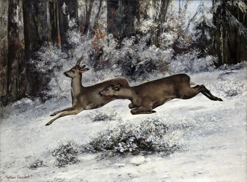 Le Change, Franche-Comté'de avcılık bölümü - Gustave Courbet