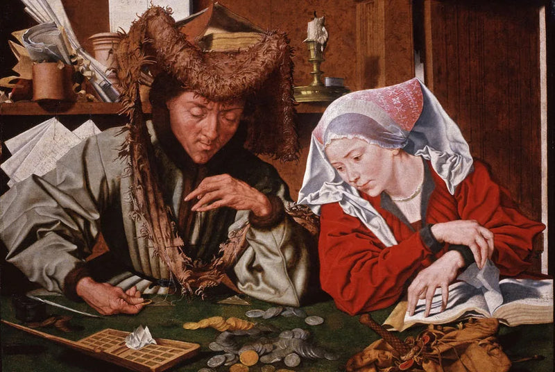 Para Çevirici ve Eşi - Marinus van Reymerswale