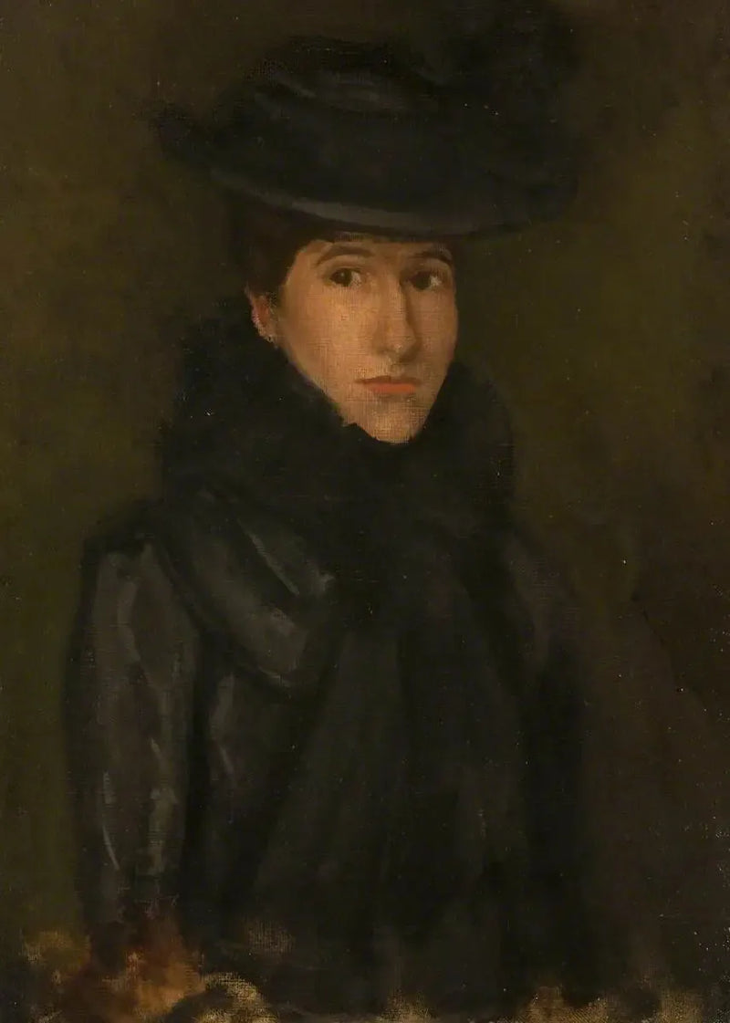 Siyah Şapka - Mademoiselle Rosalind Birnie Philip; 1900-1902 - James Abbott McNeill Whistler