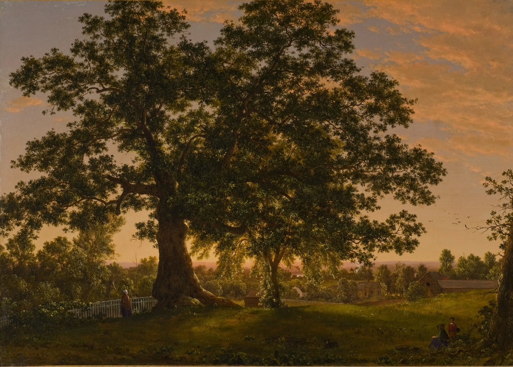 Le Charter Oak à Hartford - Frederic Edwin Church - Alpha Reproduction