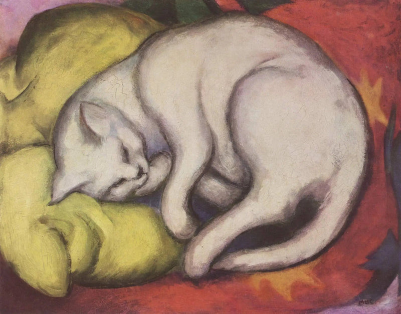 Beyaz kedi - Franz Marc