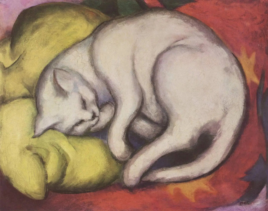 Beyaz kedi - Franz Marc