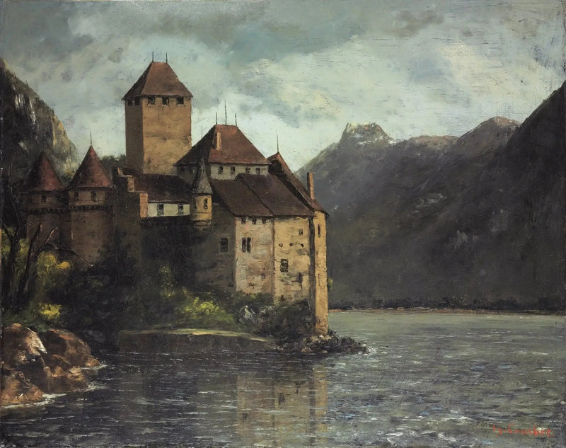 Chillon Kalesi - Gustave Courbet