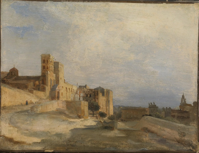 Papaların Kalesi - Jean-Baptiste Camille Corot
