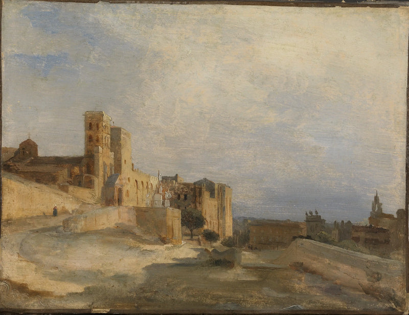 Papaların Kalesi - Jean-Baptiste Camille Corot