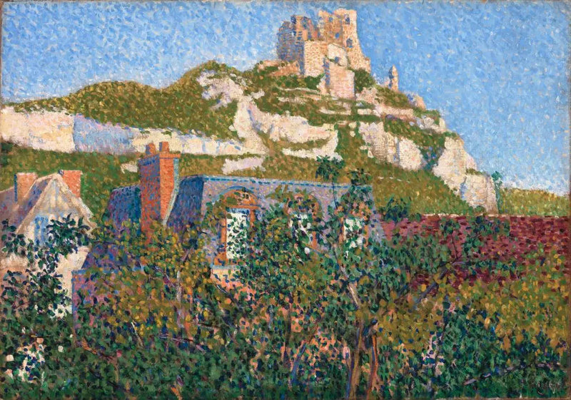 Château Gaillard, penceremden görünüm, Petit-Andely - Paul Signac