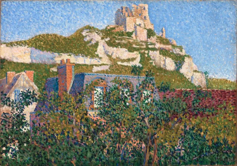 Château Gaillard, penceremden görünüm, Petit-Andely - Paul Signac