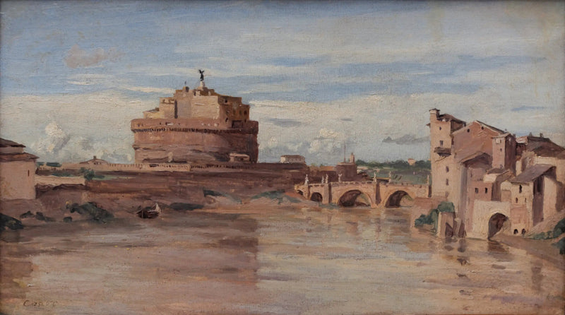 Saint-Ange Kalesi ve Tiber, Roma - Jean-Baptiste Camille Corot