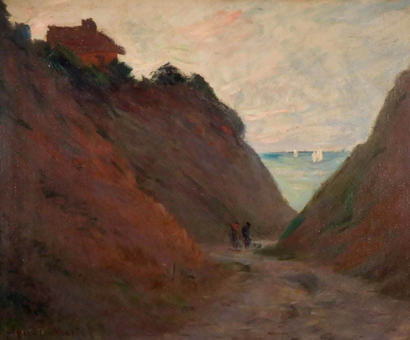Varangéville'deki Kayalıkta Oyuk Yol - Claude Monet