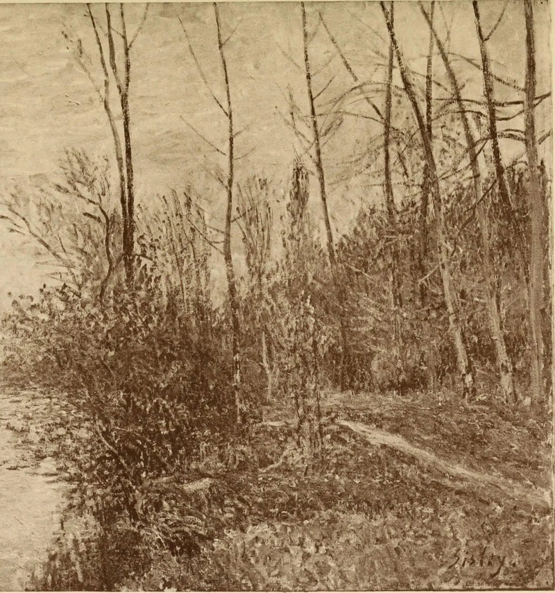 By'deki Küçük Çayırlar Yolu. Fırtına Zamanı - Alfred Sisley