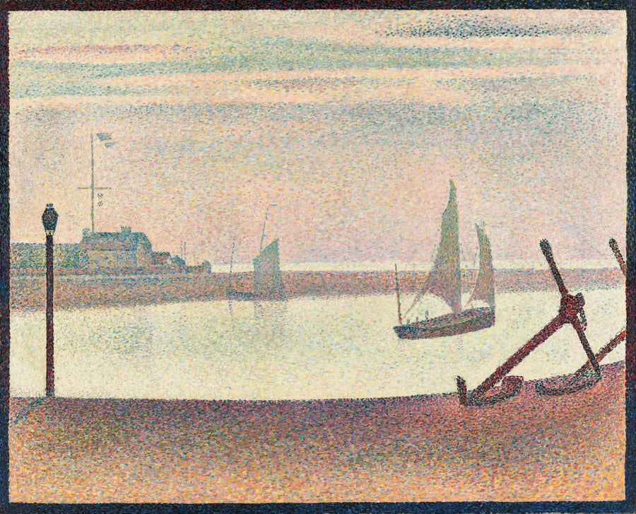 Gravelines Kanalı, bir akşam - Georges Seurat