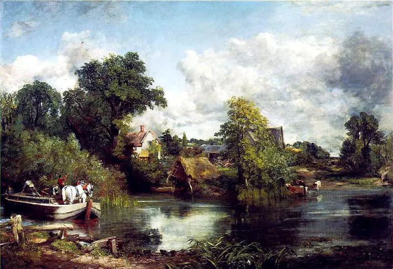 Le Cheval blanc - John Constable image 1 copie de tableau peinte à la main
