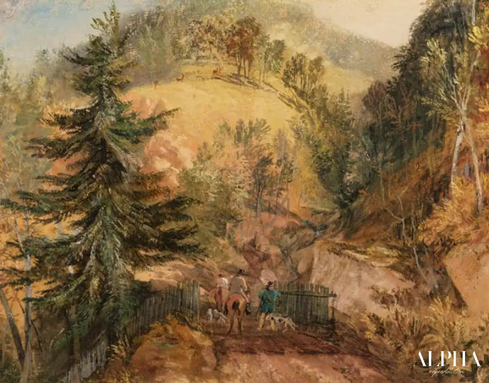 Le Chevin - William Turner - Reproductions de tableaux et peintures haut de gamme