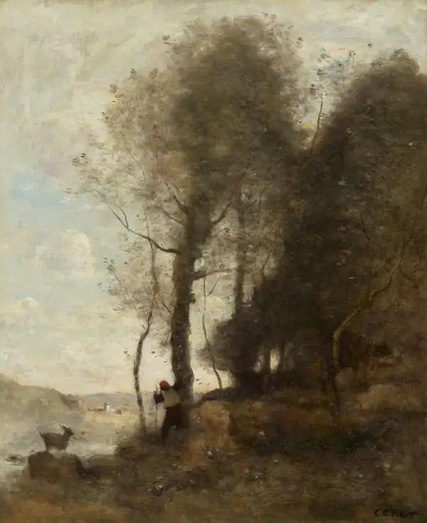 Ormanın Kenarındaki Çoban - Jean-Baptiste Camille Corot
