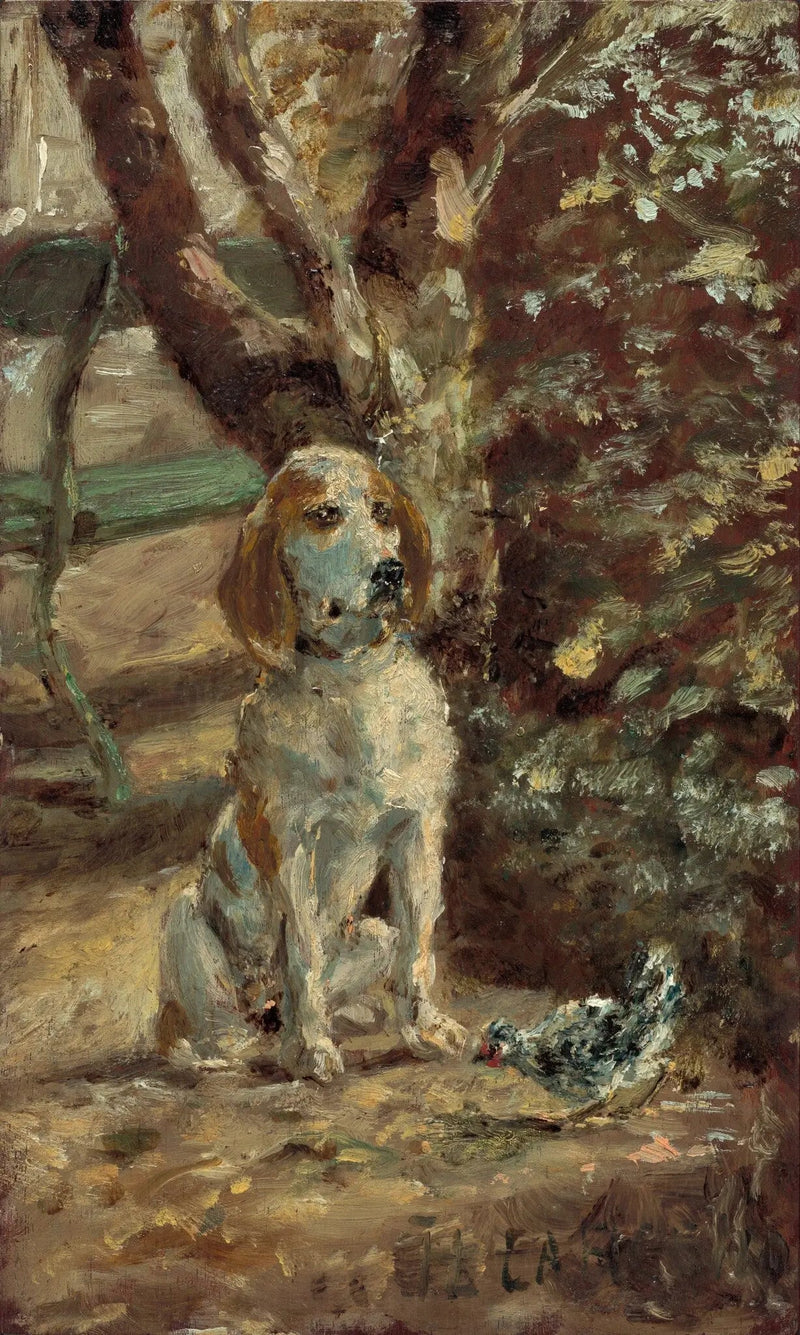 Sanatçı Flèche'in Köpeği - Henri de Toulouse-Lautrec