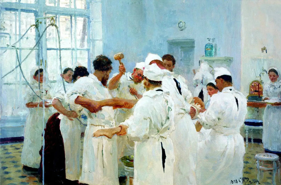 Cerrah E. V. Pavlov ameliyathanede - Ilya Repin