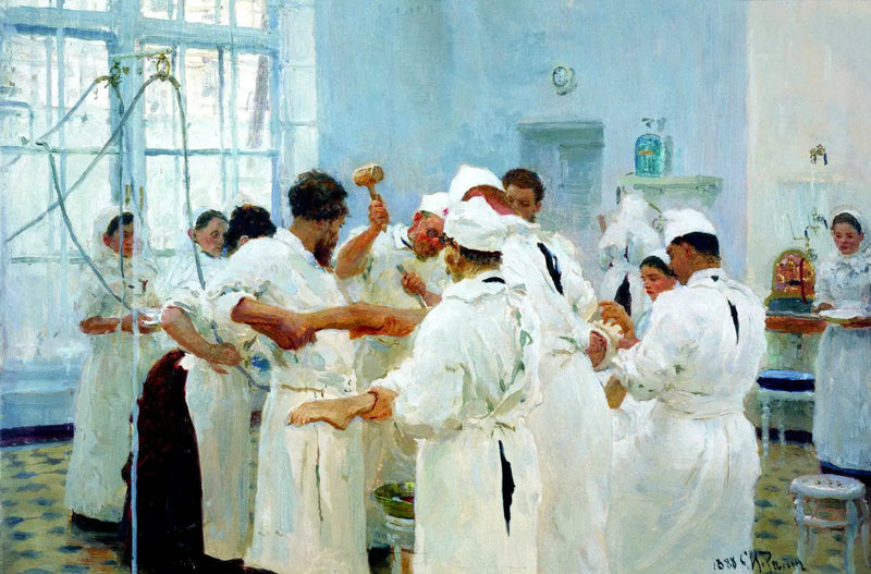 Cerrah E. V. Pavlov ameliyathanede - Ilya Repin
