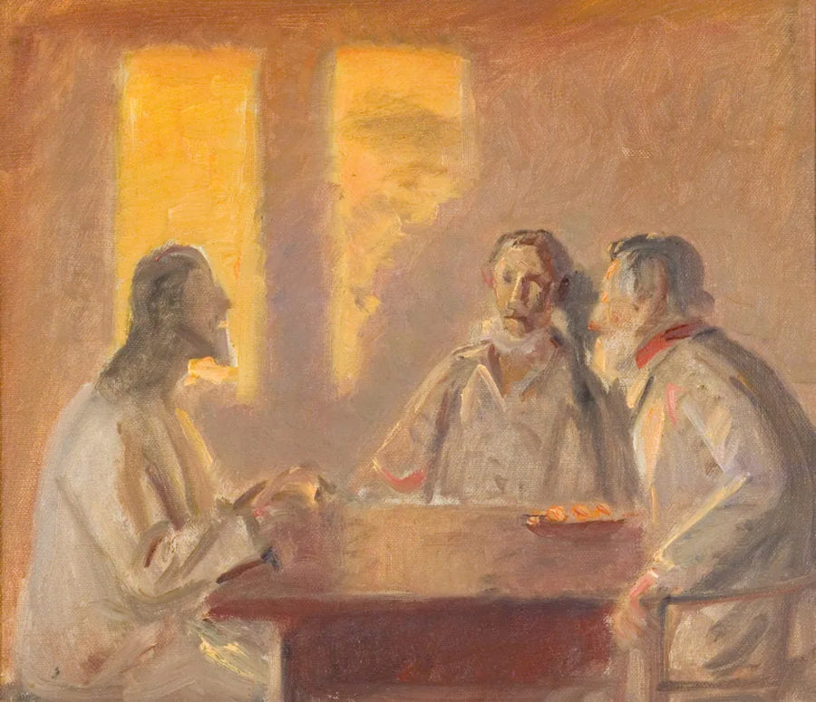 Emmaus'taki Mesih - Michael Peter Ancher