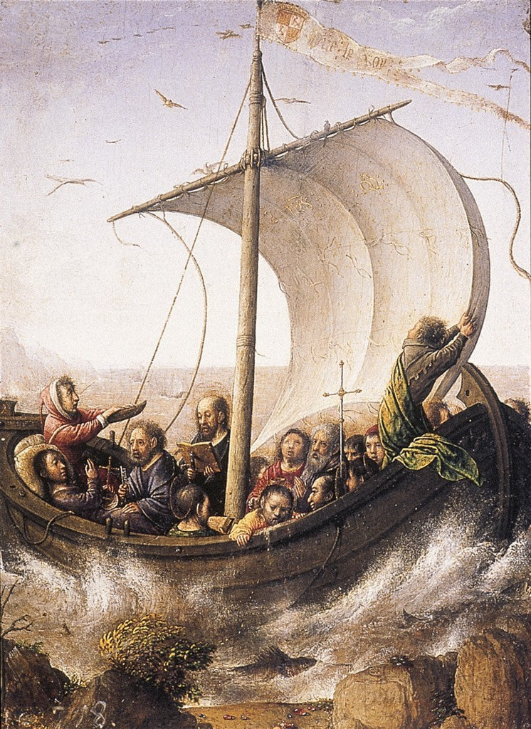 Tiberya Gölü'nde Fırtınayı Sakinleştiren İsa - Juan de Flandes