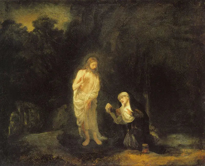 Meryem Magdalene'ye Görünen Mesih, "Bana Dokunma" - Rembrandt