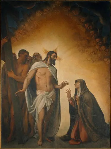 Dirilişinden sonra annesine görünen İsa - Titian