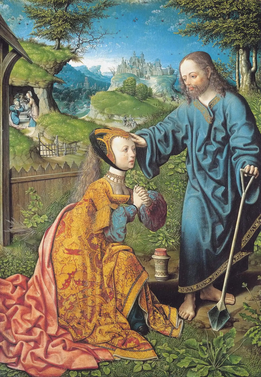 Bahçıvan olarak görünen İsa, Meryem Magdalene'e - Jacob Cornelisz van Oostsanen