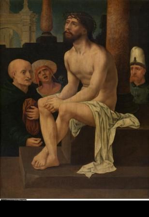 Soğuk Taş Üzerinde Oturan İsa - Jan Gossaert