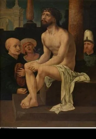 Soğuk Taş Üzerinde Oturan İsa - Jan Gossaert