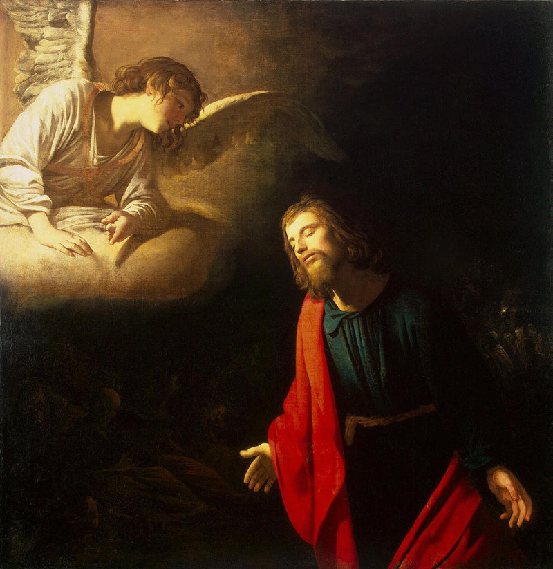Gethsemane Bahçesinde İsa (Bahçedeki Çile) - Gerrit van Honthorst