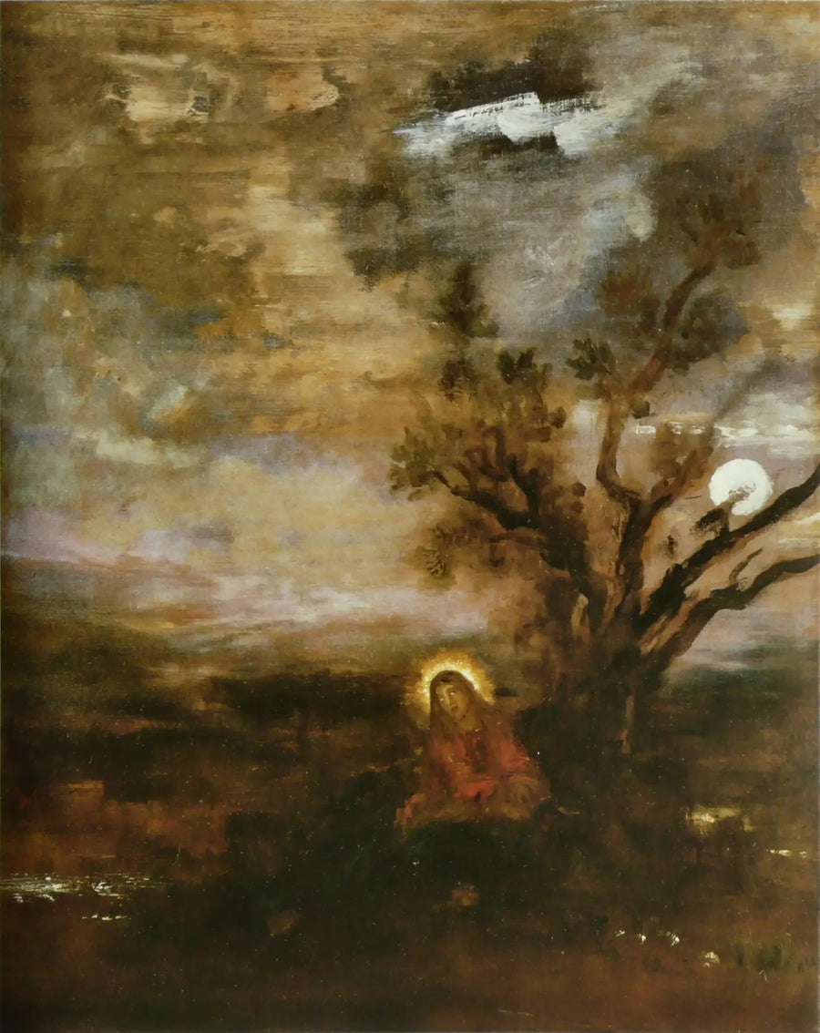 İsa Çölde Zeytin Bahçesinde - Gustave Moreau