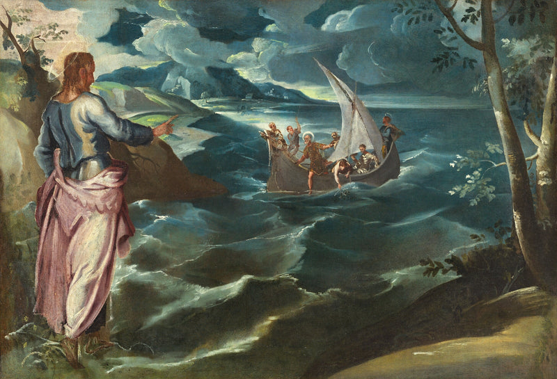 Tibériade Gölü'nde İsa - Jacopo Tintoretto