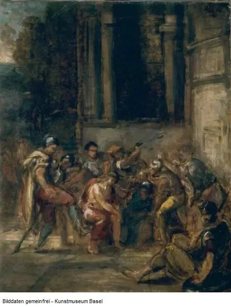 Pretriyumda Mesih - Eugène Delacroix