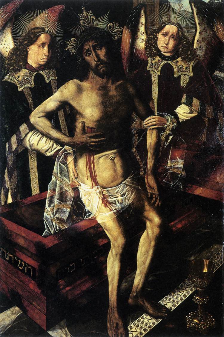 Le Christ au tombeau soutenu par deux anges - Bartolomé Bermejo - Alpha Reproduction