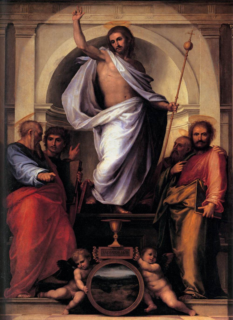 İsa Mesih ve Dört İncil Yazarı - Fra Bartolomeo