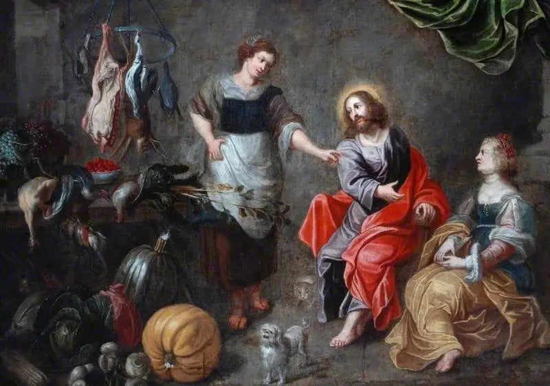 Béthanie'de Marthe ve Meryem ile İsa - Peter Paul Rubens