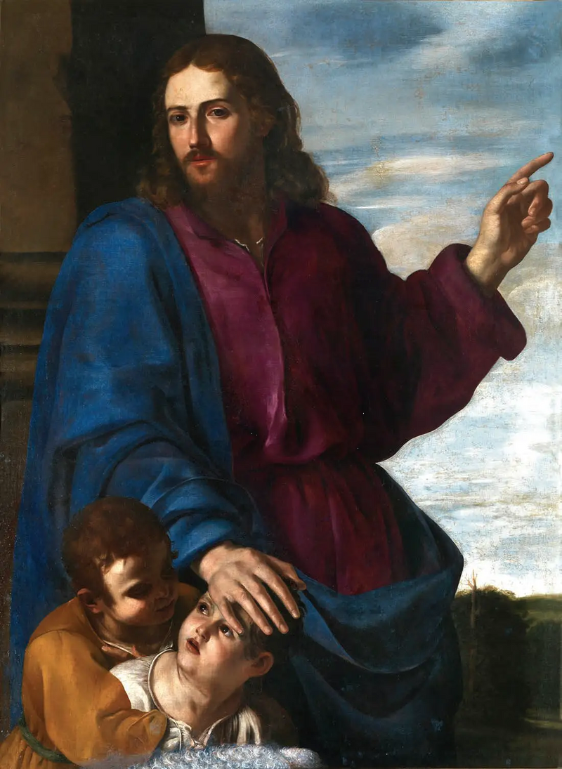 İşte Çocukları Kutsayan İsa - Artemisia Gentileschi