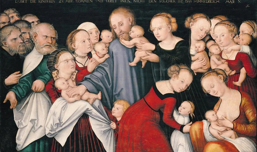İsa Çocukları Müjdeleyen - Lucas Cranach the Elder