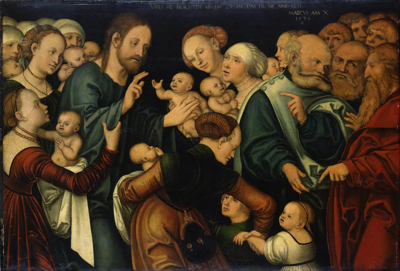 İşteyen Çocukları İsa - Lucas Cranach the Elder