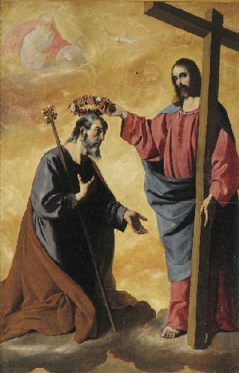 İsa Mesih'in Aziz Joseph'e Taç Giydirmesi - Francisco de Zurbarán
