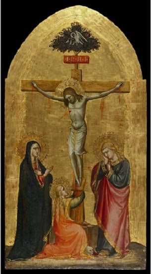 Çarmıha Gerilmiş İsa, Meryem Ana, Meryem Magdalene ve Aziz Yuhanna - Spinello Aretino