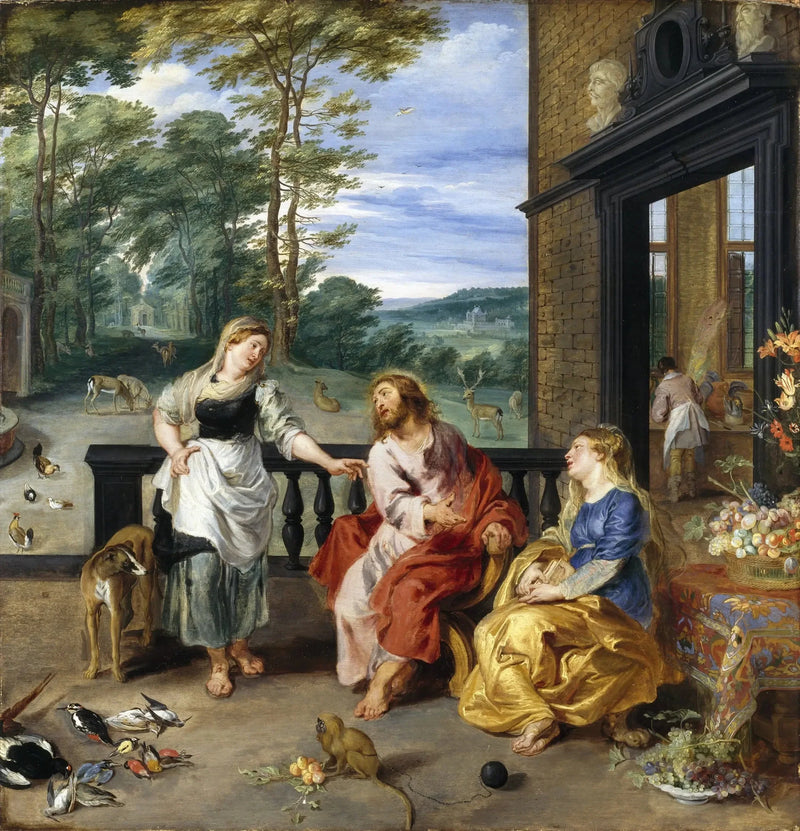 Martha ve Meryem'in evinde İsa - Peter Paul Rubens