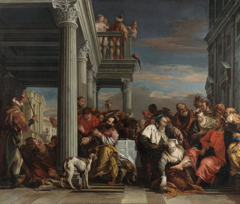 İsa, Sadıklar Evi'nde Simon Phariseus - Giovanni Battista Tiepolo
