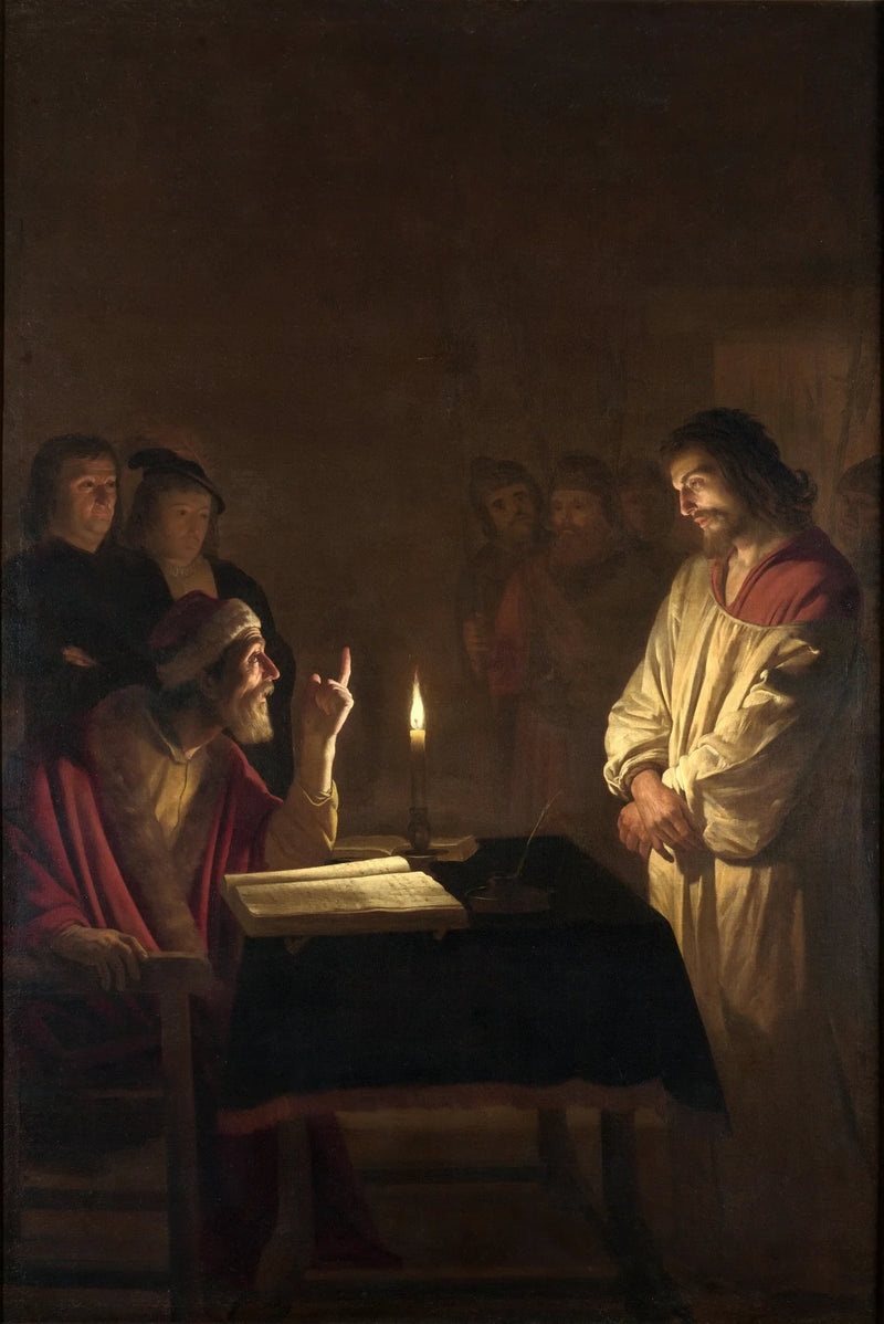 Büyük Rahip Önünde İsa - Gerrit van Honthorst