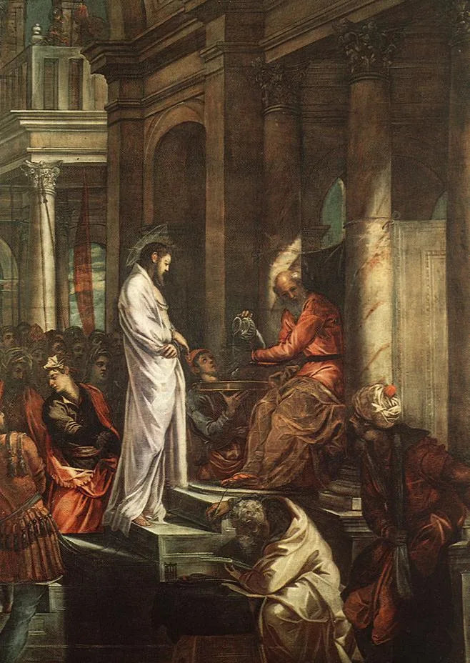 İsa Mesih Pilatus'un Önünde - Jacopo Tintoretto